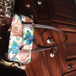 Floral cloth purse